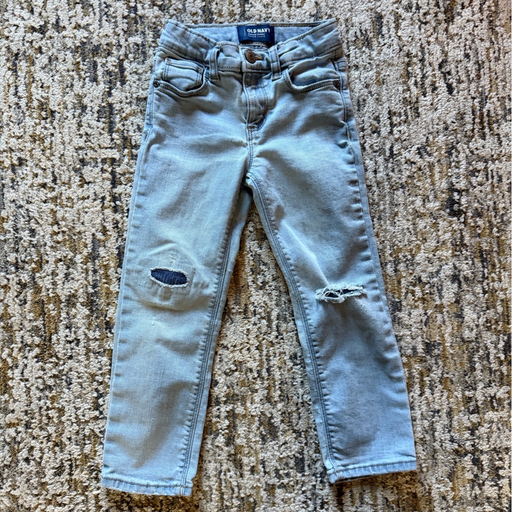 Old Navy Kids Light Blue Ripped Jeans
